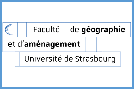 Signature de la faculté de géographie et d'aménagement de l'université de Strasbourg